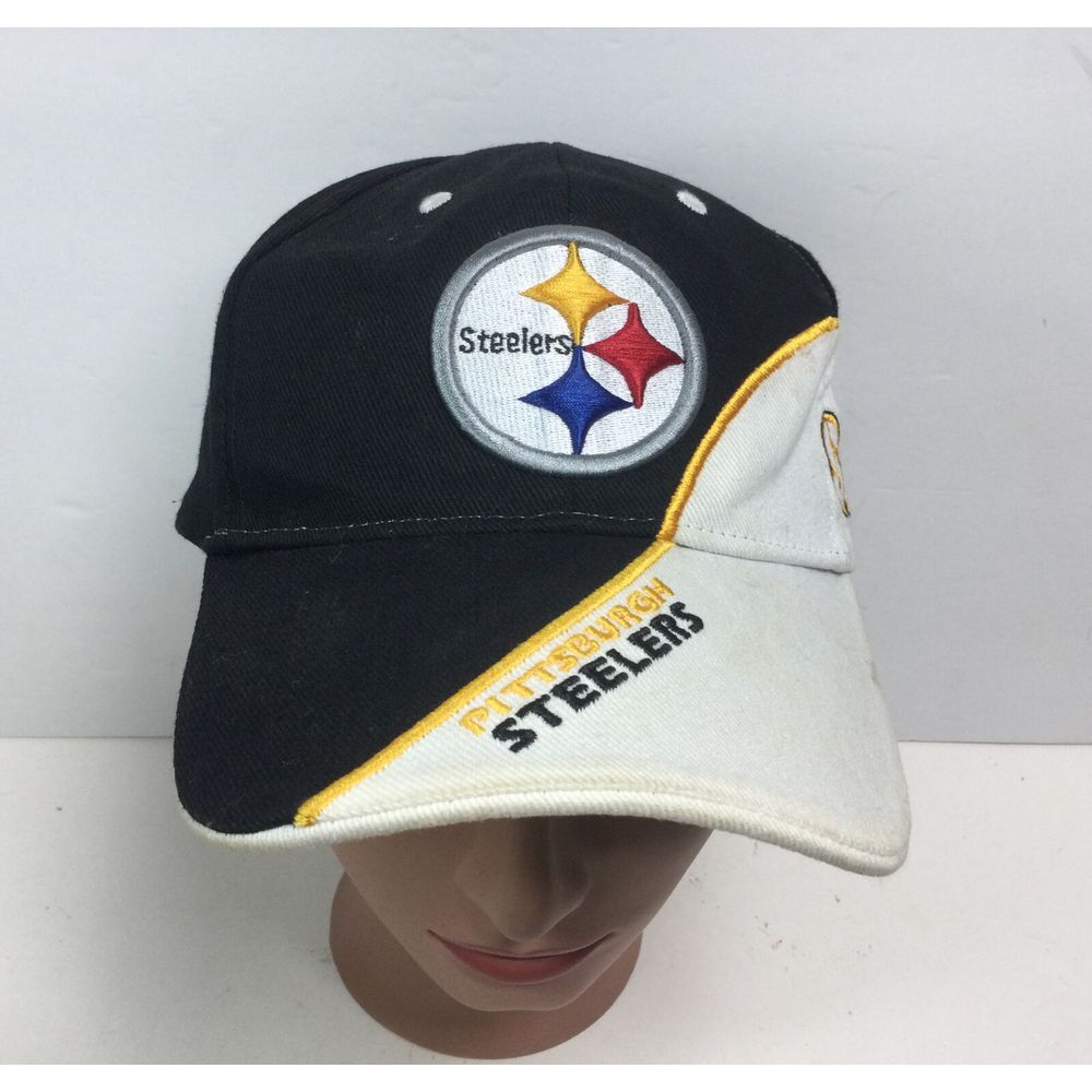 NFL Team Apparel Pittsburgh Steelers Football‎ hat embroidered strap back cap